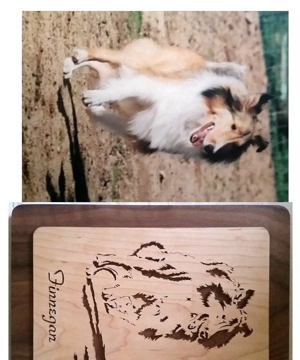 Remembering Finnegan: a Scroll Saw Stencil Portrait