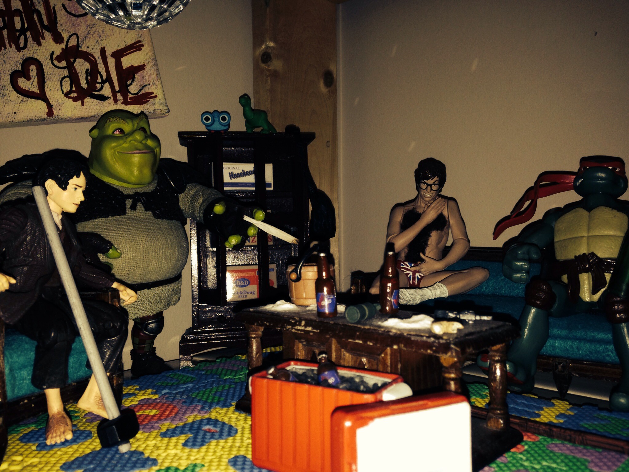 Action Figure Party Scene 