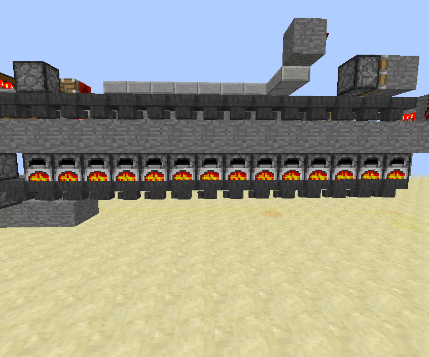 Minecraft- industrial furnace (super smelter) in vanilla minecraft