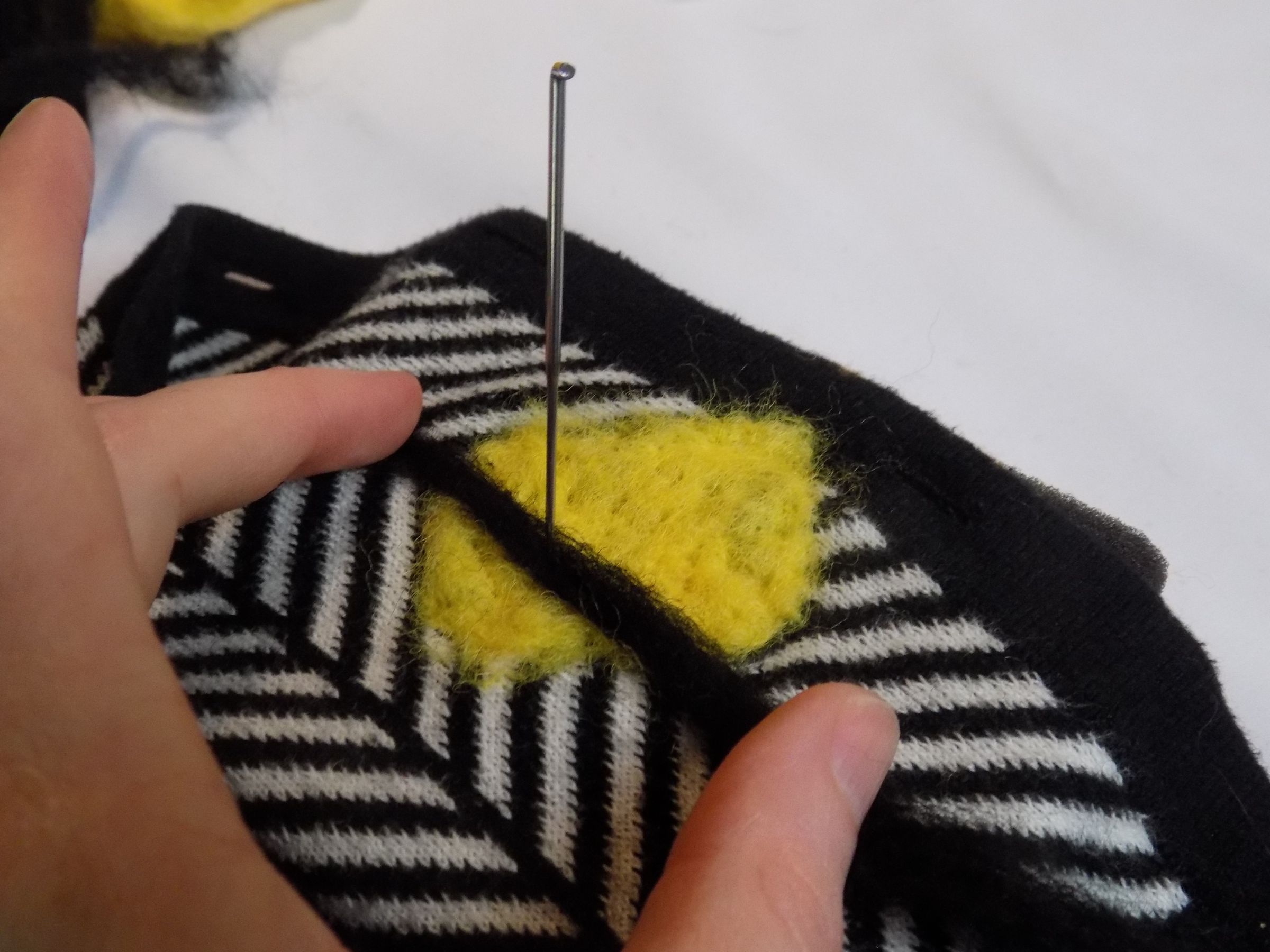 Patch a Hole With Needle Felting 8 Steps (with Pictures) Instructables