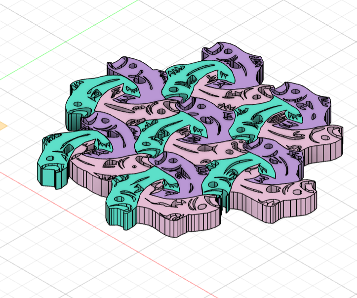 Puzle Teselado 2D Y 3D Para Corte Láser