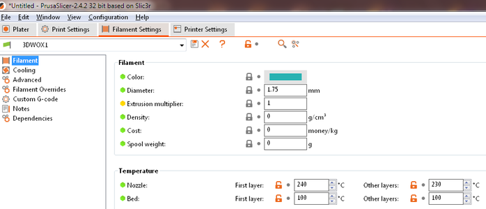 Configure the Prusa Slicer Settings