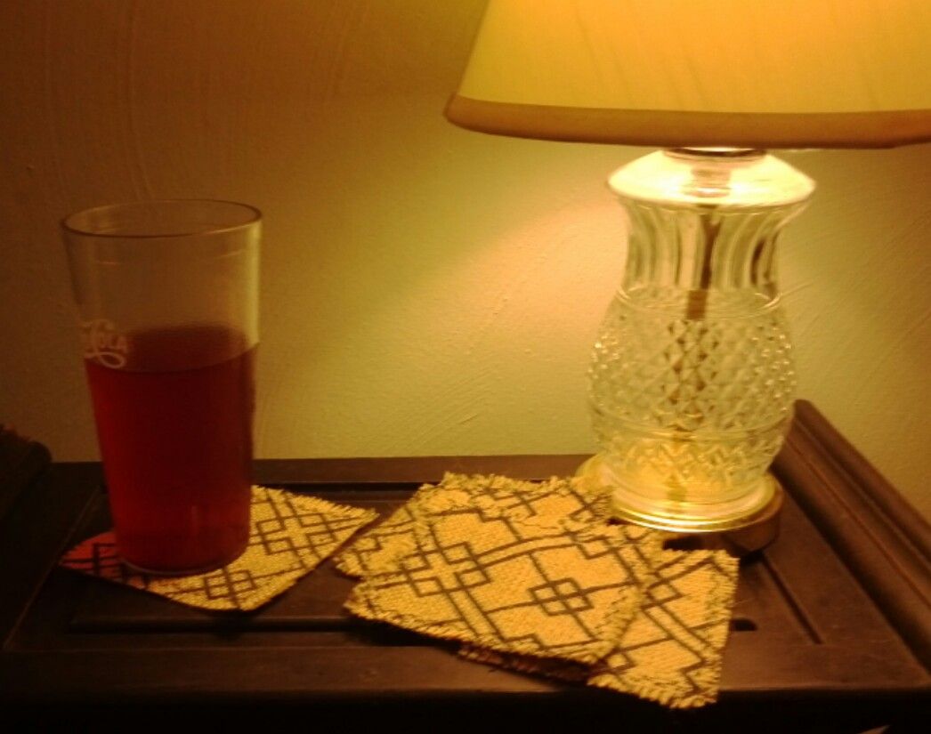 Easy, Stylish Burlap Coasters