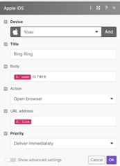 Make/Integromat Configuration
