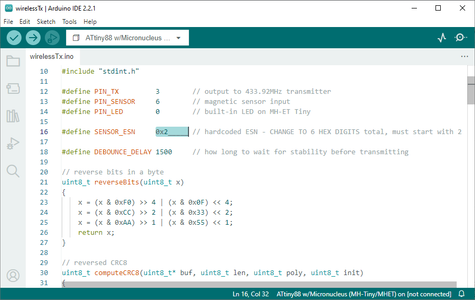 Program the Microcontroller