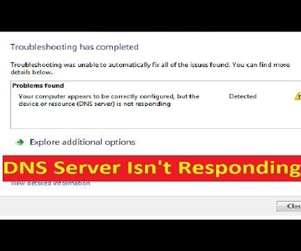 DNS Server Not Responding Error_[Fix] 