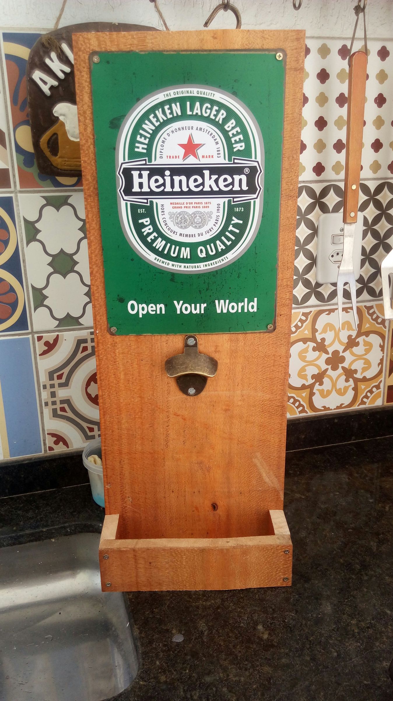 Beer Bottle Opener Wall Hang Decor