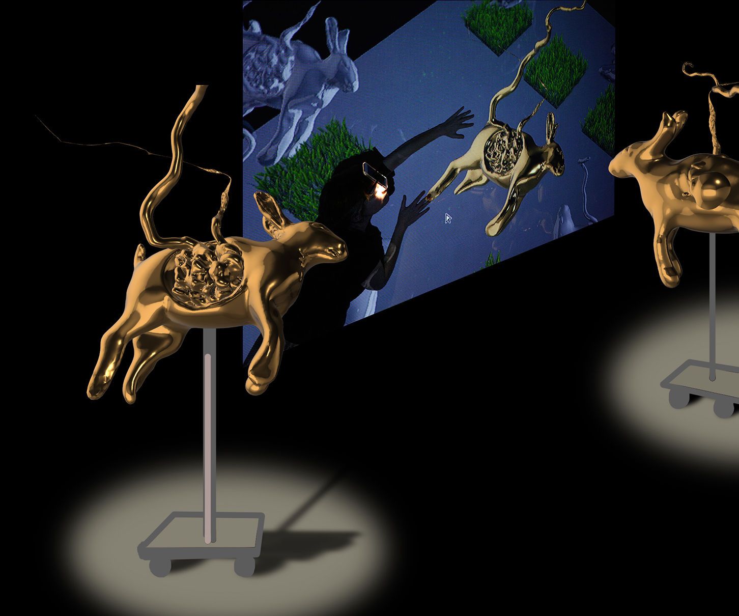 Rabbit With Unraveling Human Brain in Its Belly 