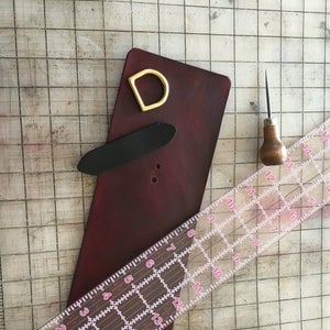 Add Dee Rings, Draw Your Stitch Line, and Punch Your Stitch Holes