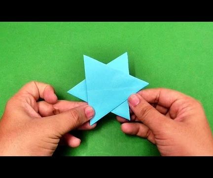 How to make an origami paper star.