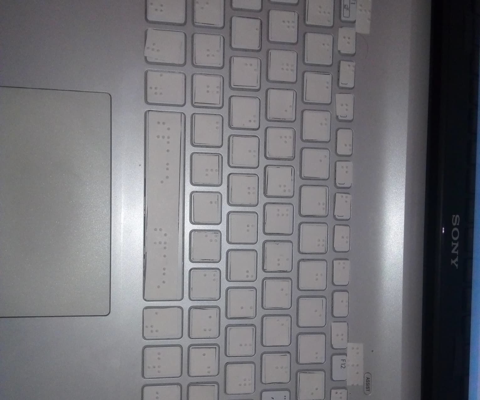 Braille Adapted Keyboard With Stickers for People With Different Visual Abilities 7 Steps
