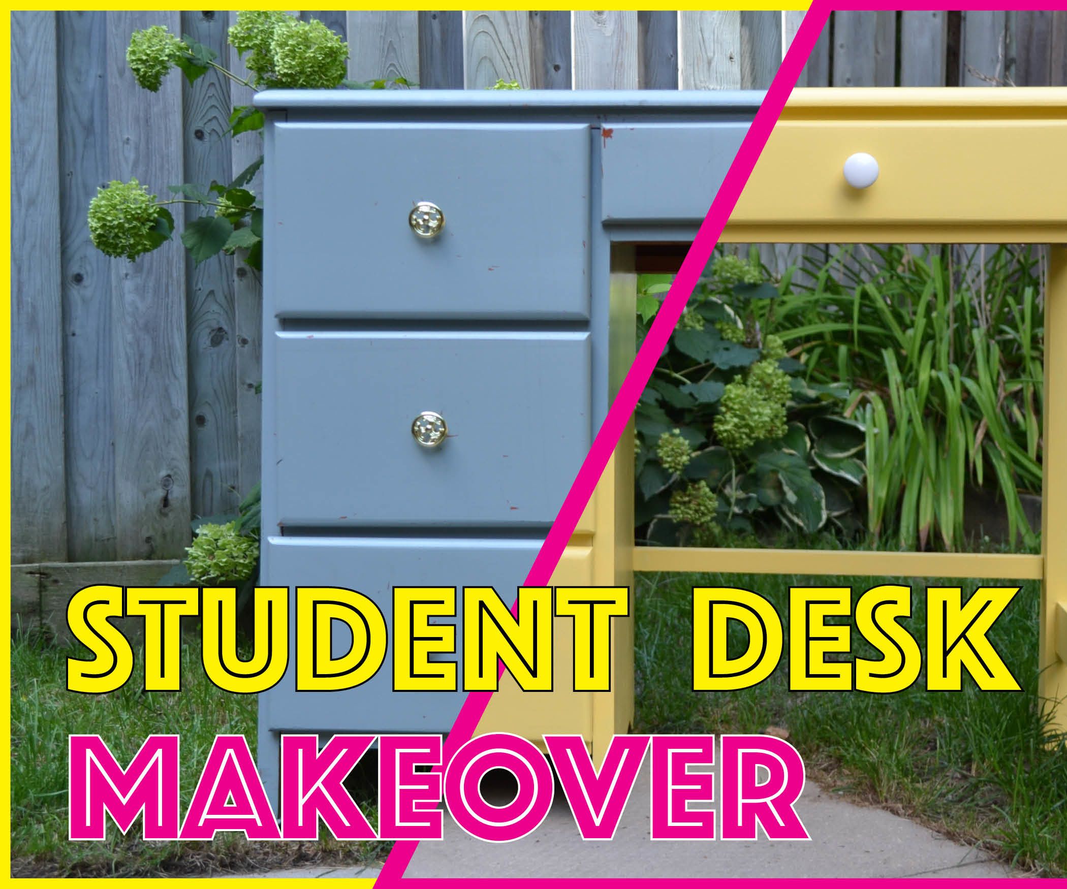 Student Desk Makeover