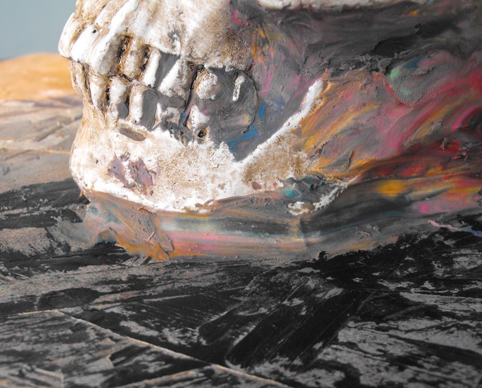 Plaster Molds and Foam Skulls