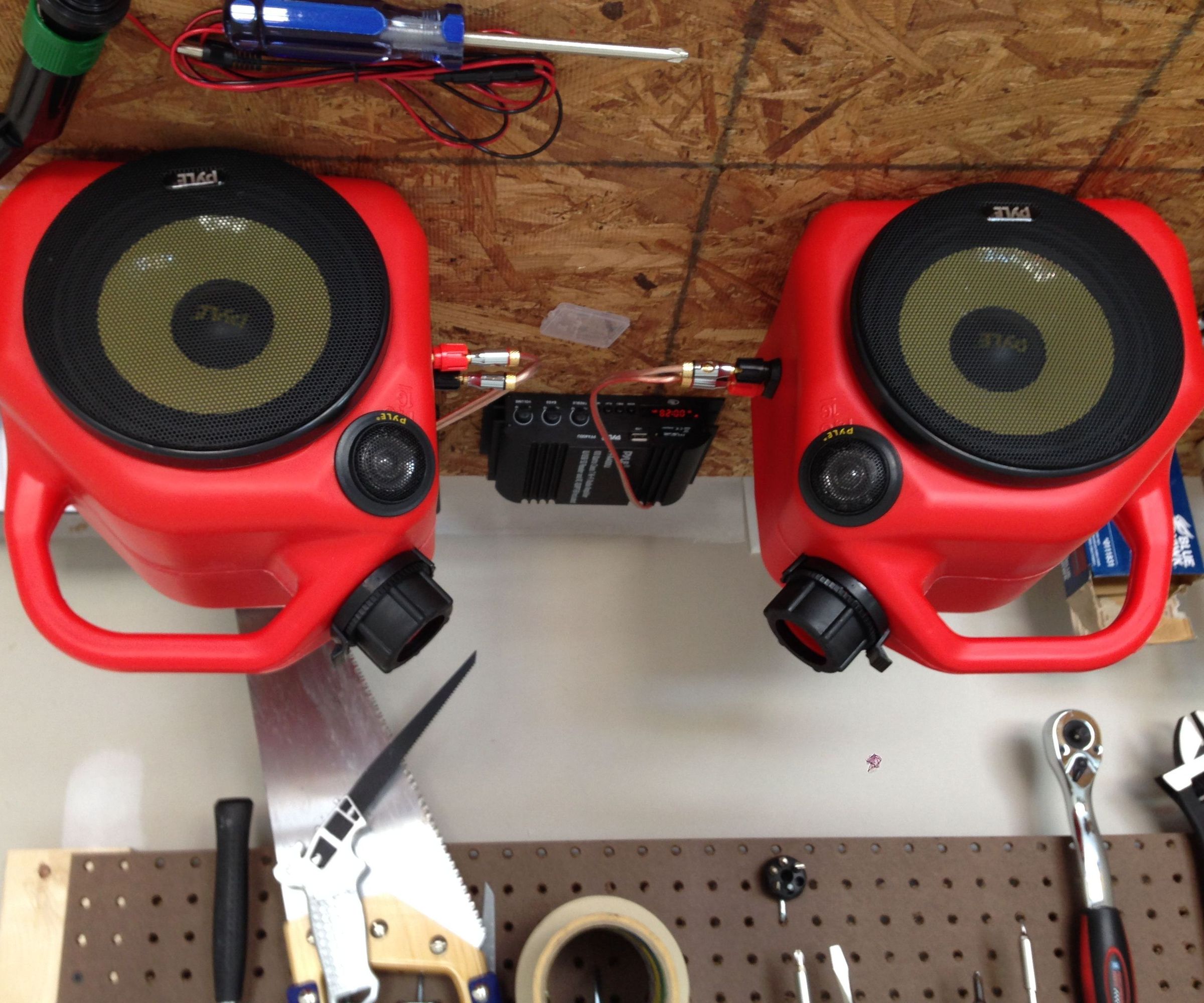 Gas Can Speakers