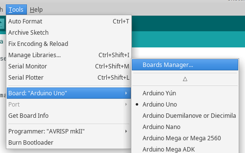 Installing the Board Support in Arduino IDE