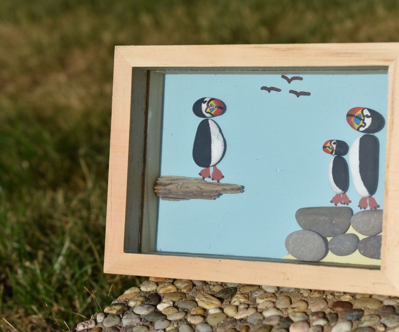 Holiday Beach Pebble Art