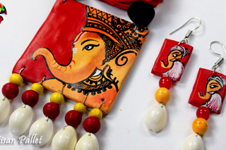 Clay jewellery making hot sale at home