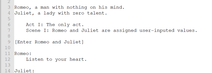 Simple Addition Program in Shakespeare Programming Language : 18 Steps ...