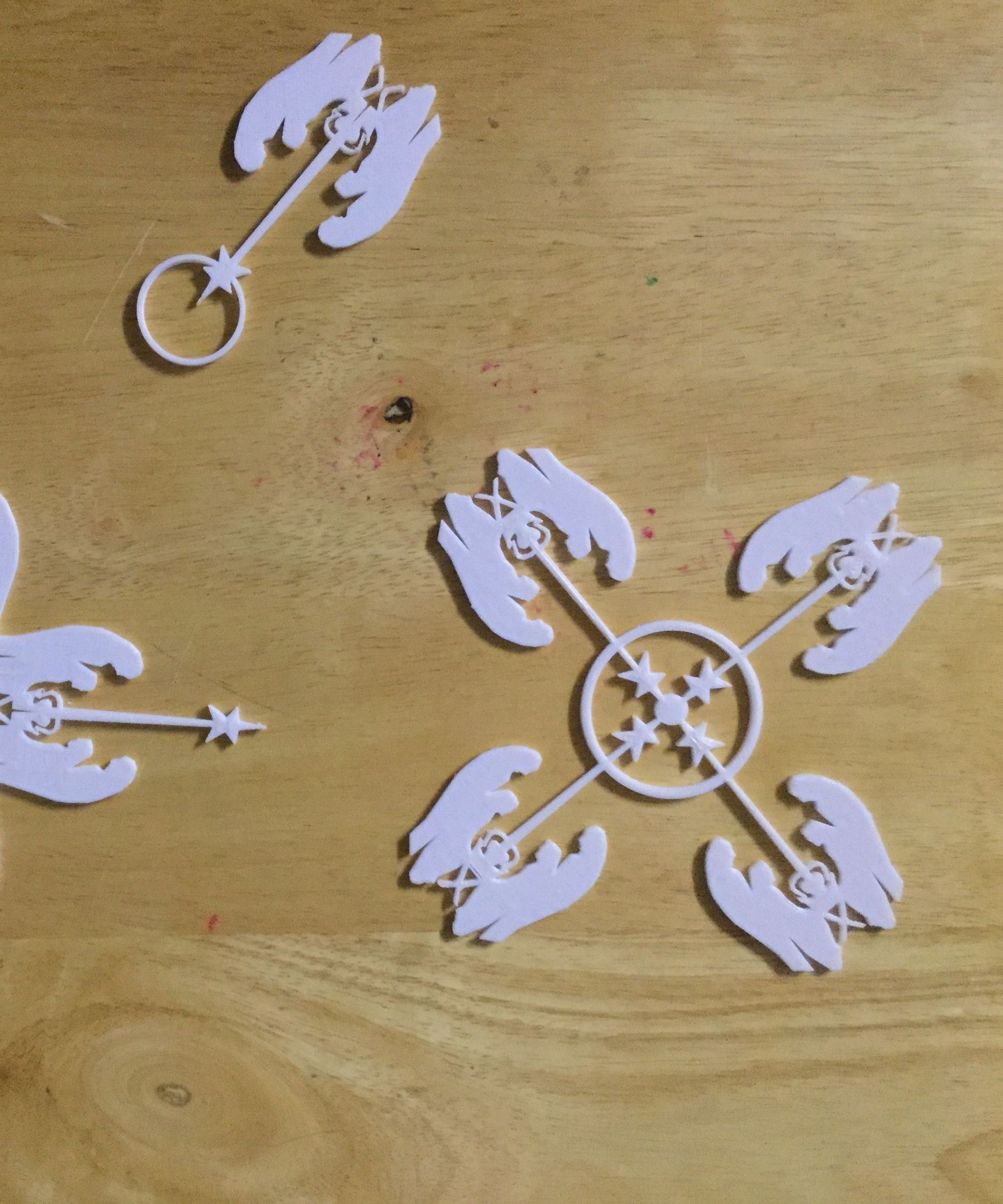 3D Printed Window Snowflake, Christmas Ornament