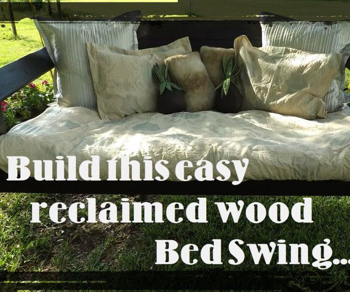 Project Snooze: HOW TO BUILD AN EASY BED SWING USING RECLAIMED WOOD.