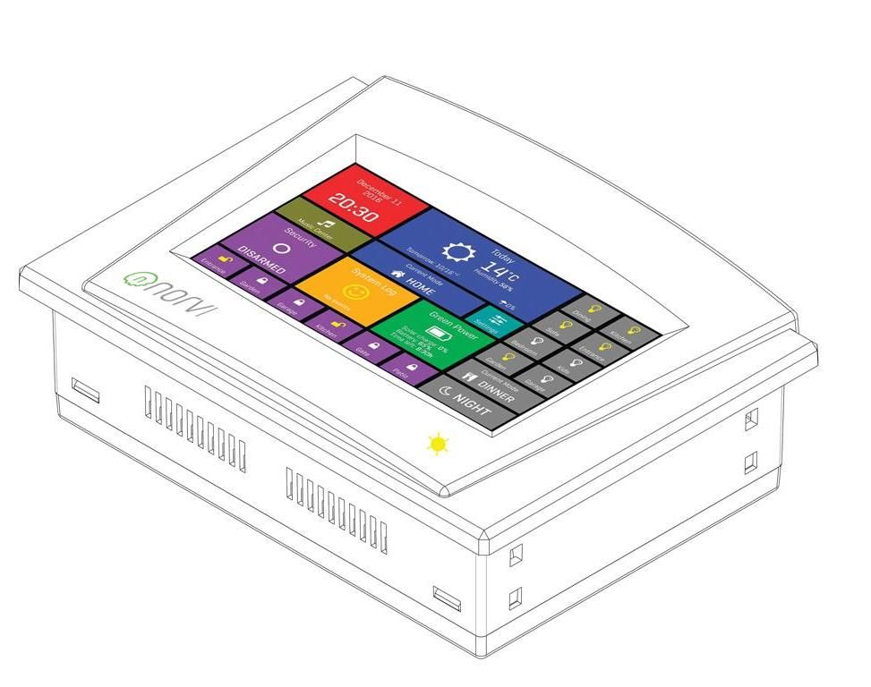 NORVI HMI GUI Design for I/O and MODBUS