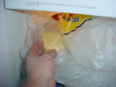 Pre Step.. Cuttiing the Cheese.......