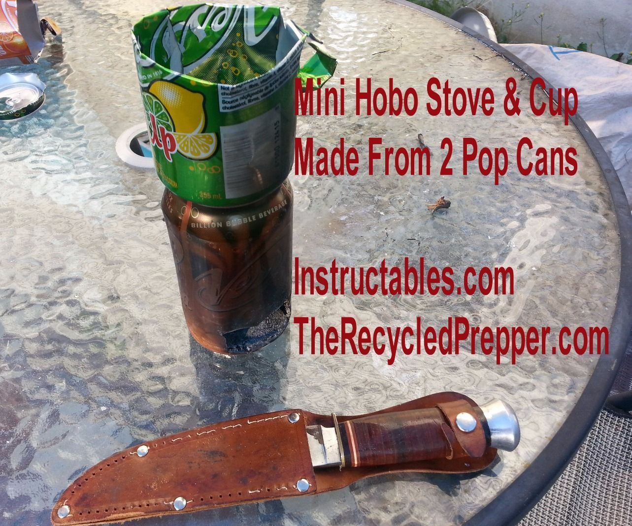 Mini Hobo Stove and Cup Free Recycled Survival