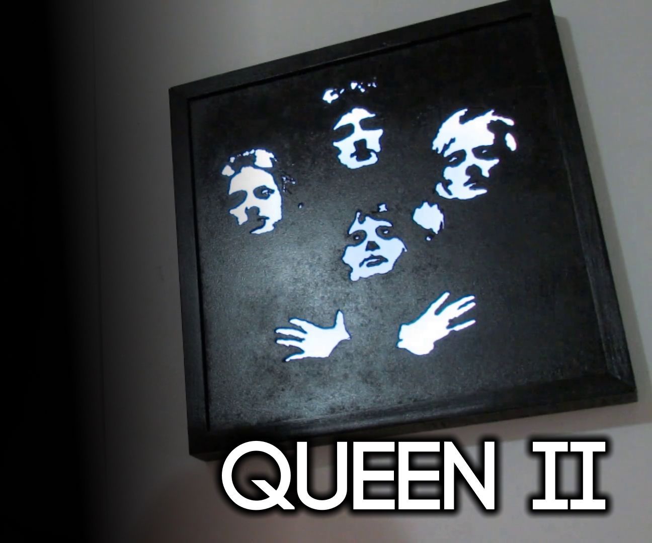 Queen Album LED Backlit Wall Art