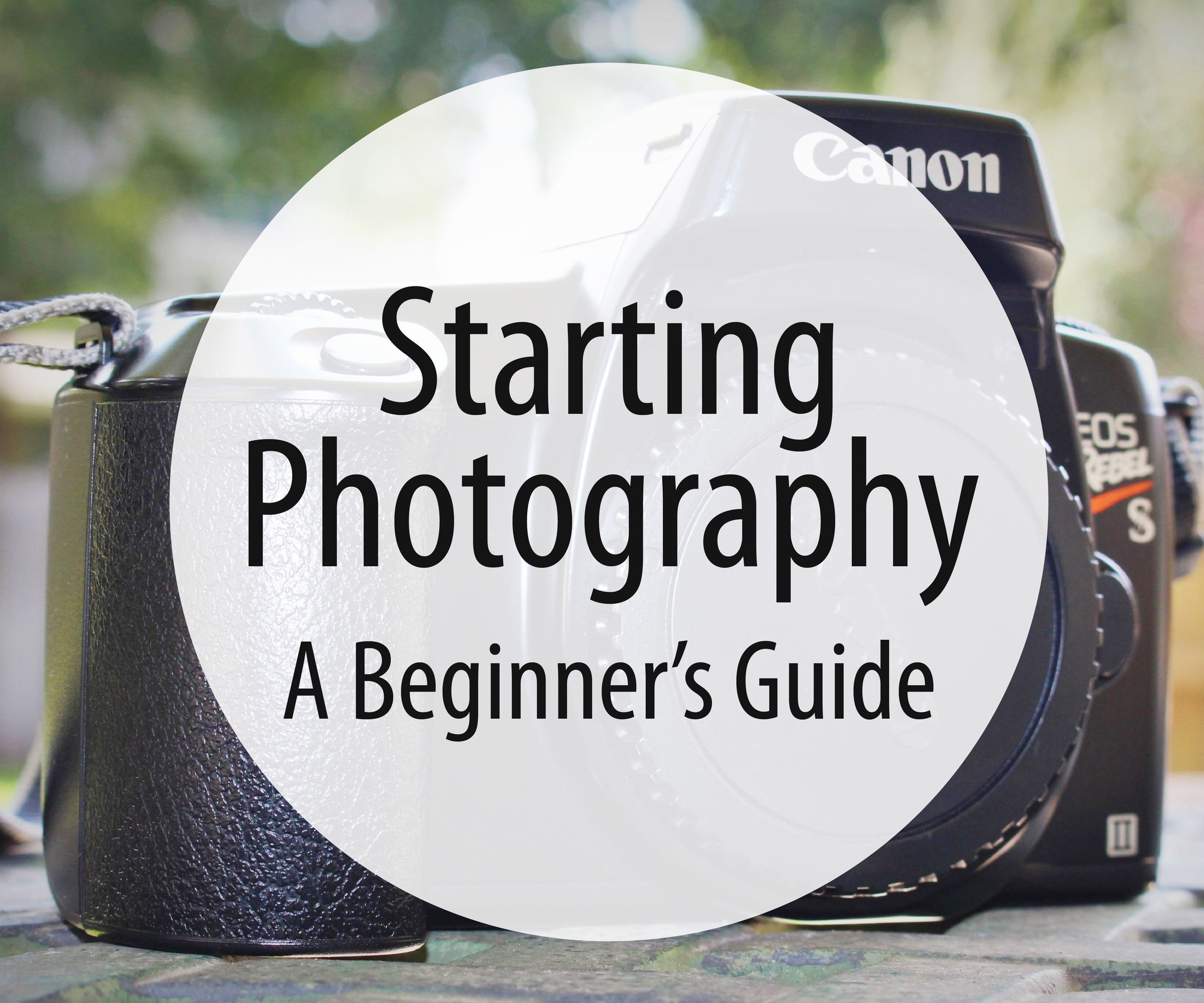 Starting Photography: a Beginner's Guide