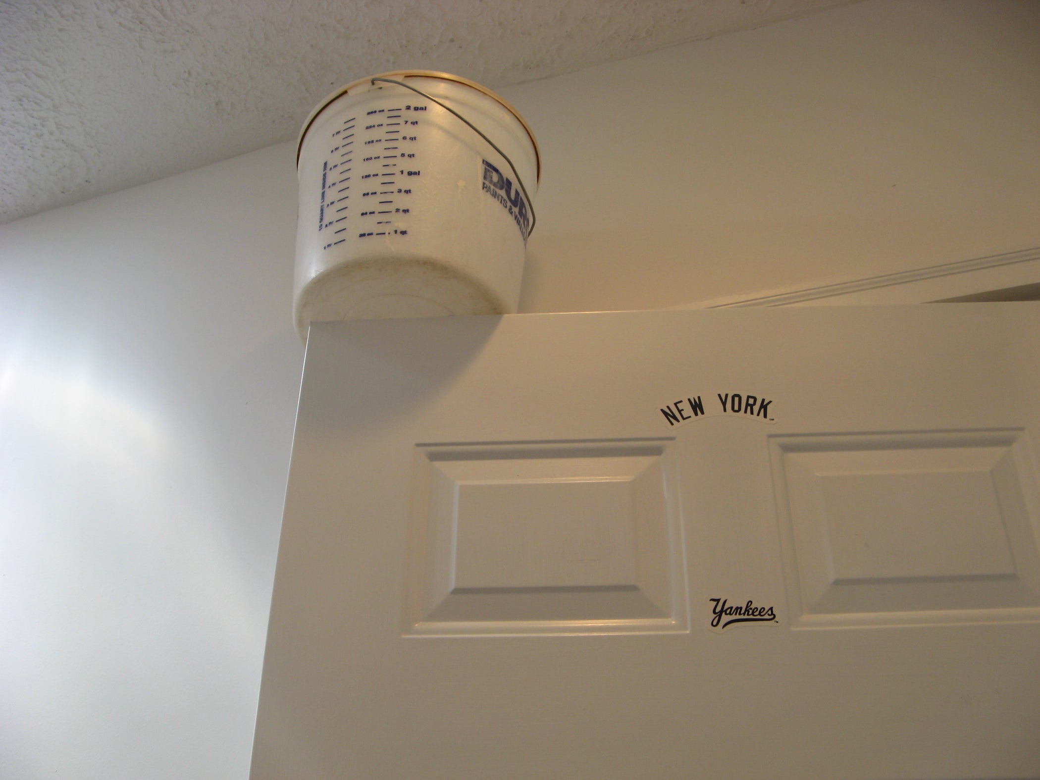 Classic April Fools Prank Bucket O' Water Trap 3 Steps Instructables