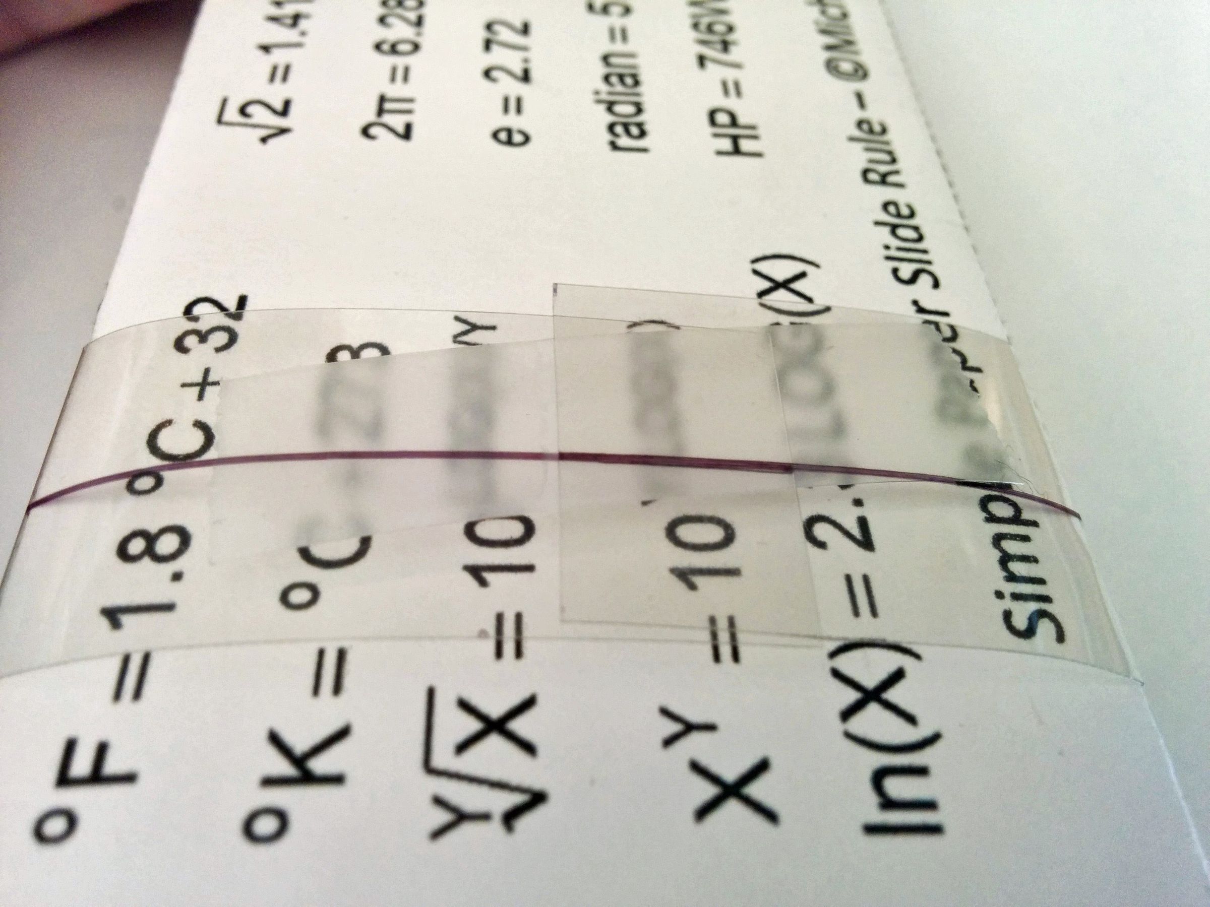 Make a Simple Paper Slide Rule 10 Steps Instructables