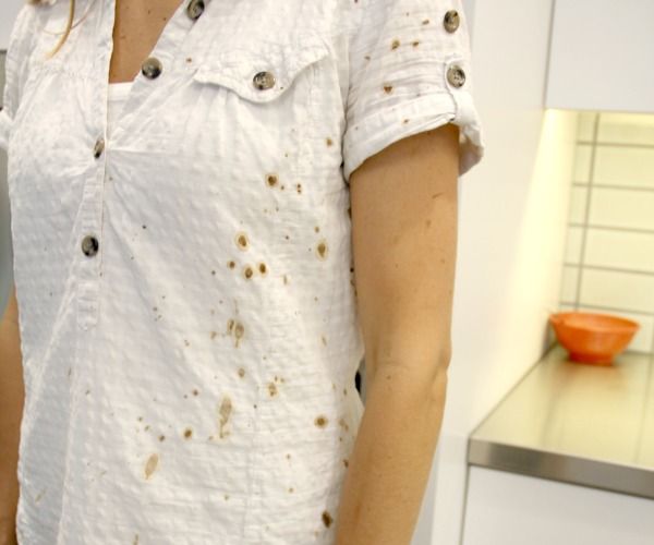 how to spot bleach a white shirt