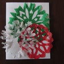 Tissue Paper Snowflake Cards