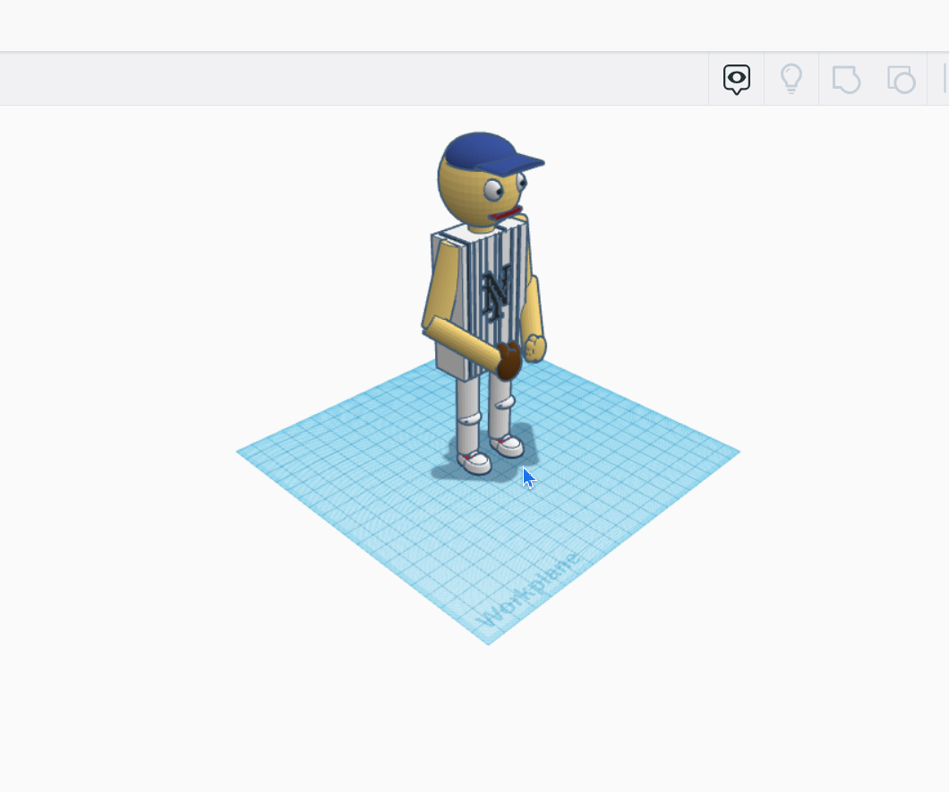 How to Make a Baseball Player on Tinkercad 7 Steps Instructables