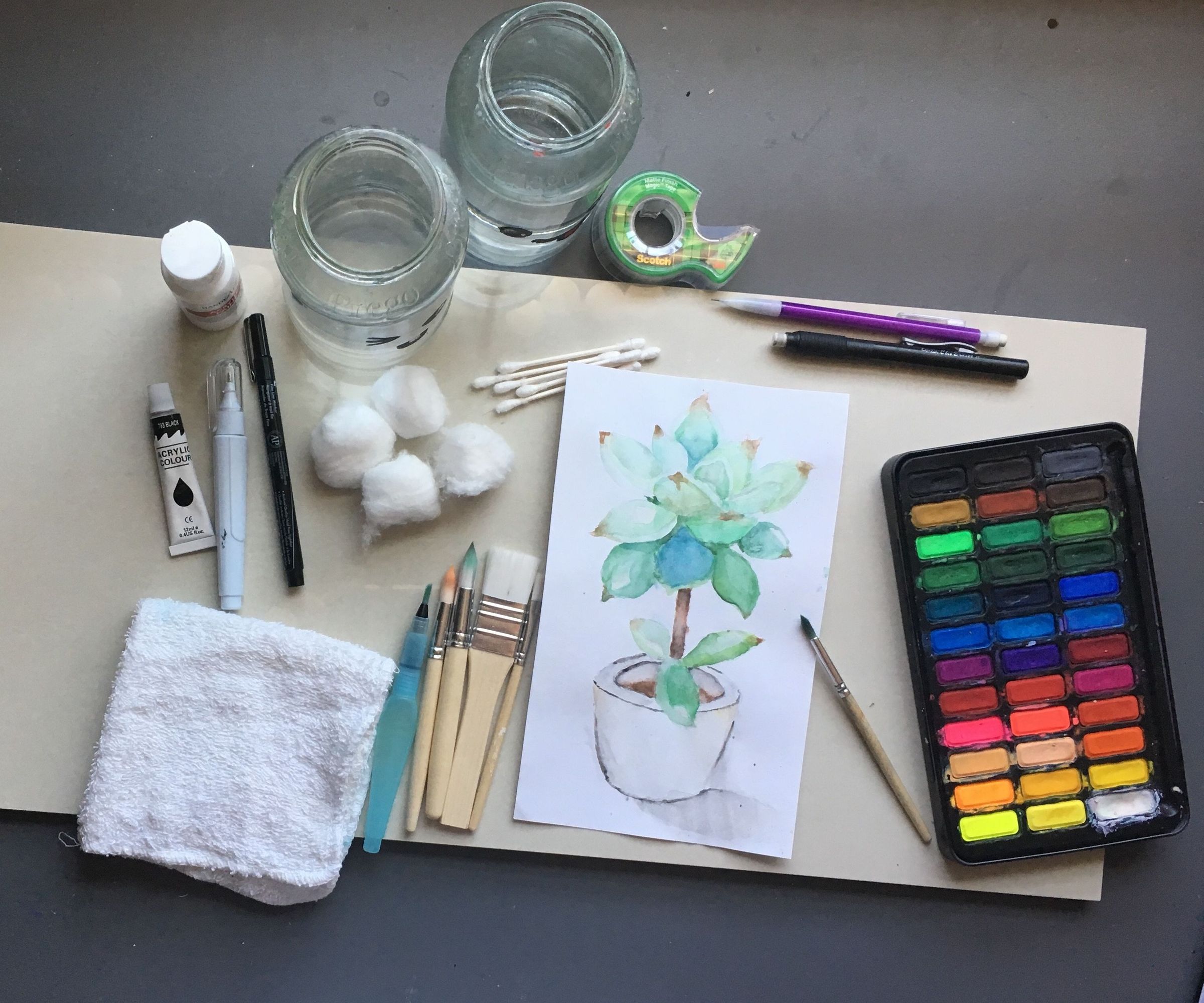 Poorman's Watercolors; Painting on a Budget