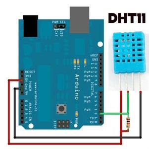 Arduino - Two 7 LED Segments + DHT11 Temperature & Humidity Sensor : 6 ...