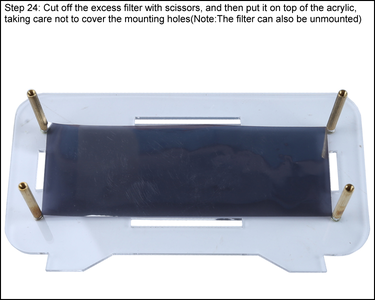 Cut Off the Excess Filter With Scissors