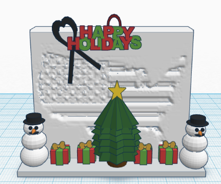 USA Christmas Scene