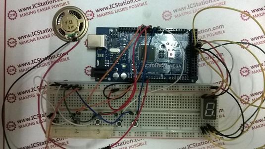 Connect the Loudspeaker to the ICStation Mega2560