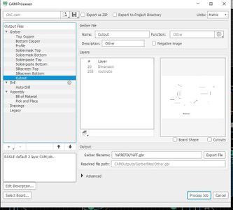 Export the Cam Files