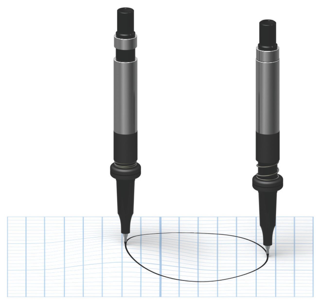 Coil-over Pen for CNC Plotting