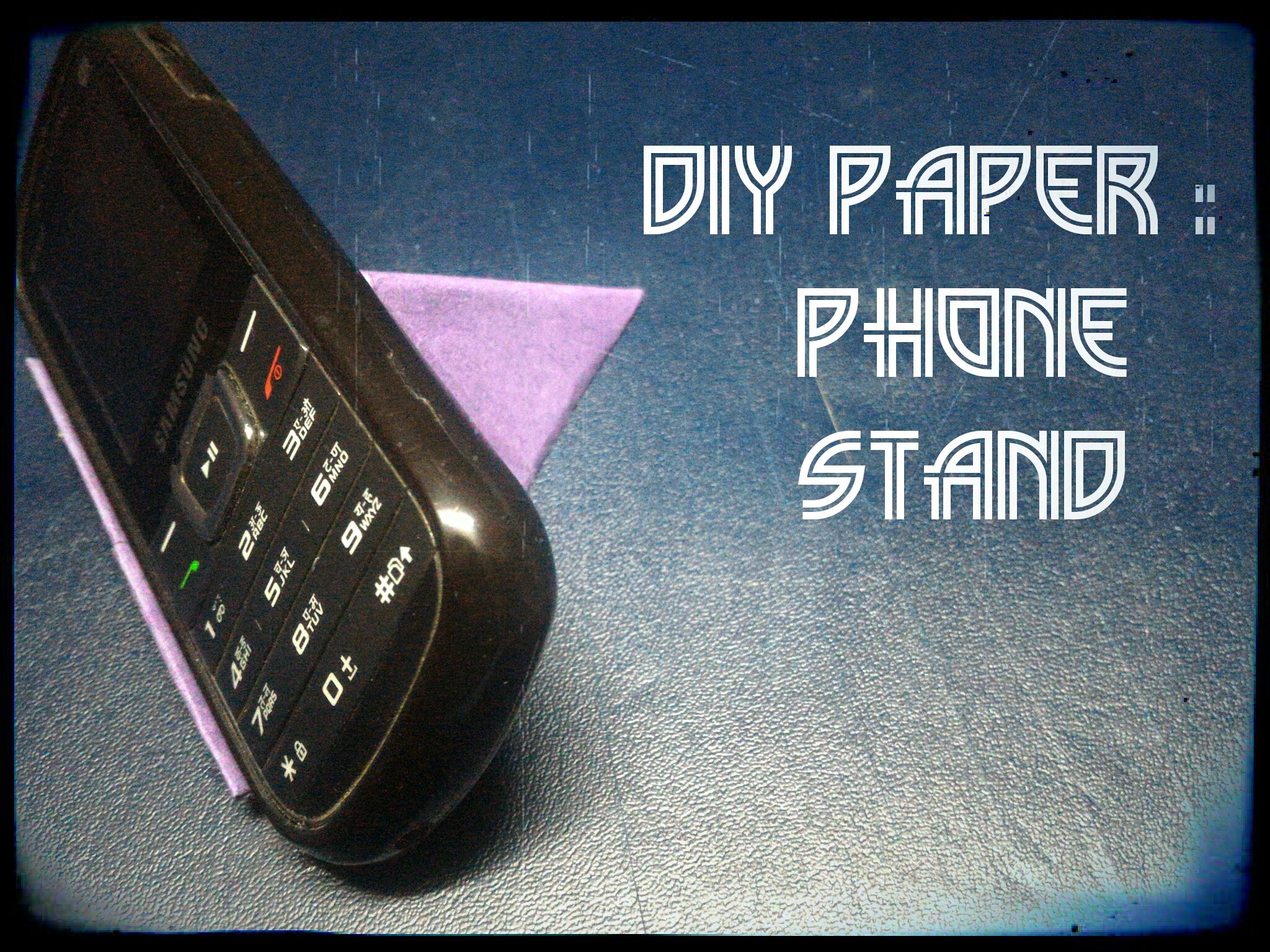 How to Make Origami Phone Stand