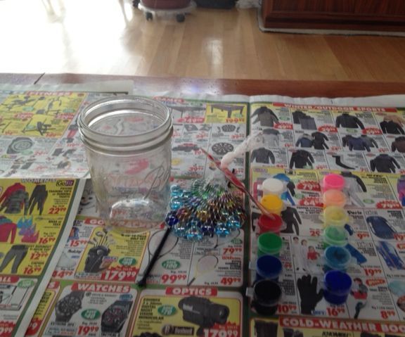 Mason Jar planters 