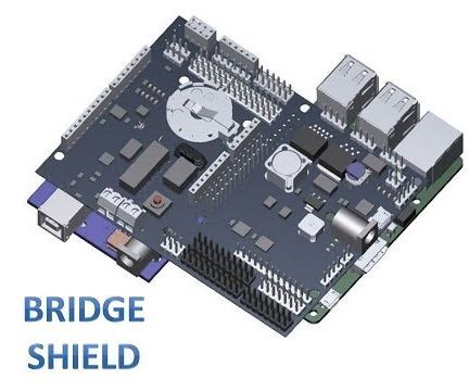 Robot Using Raspberry Pi & Bridge Shield