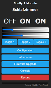 Shelly / Tasmota Configuration