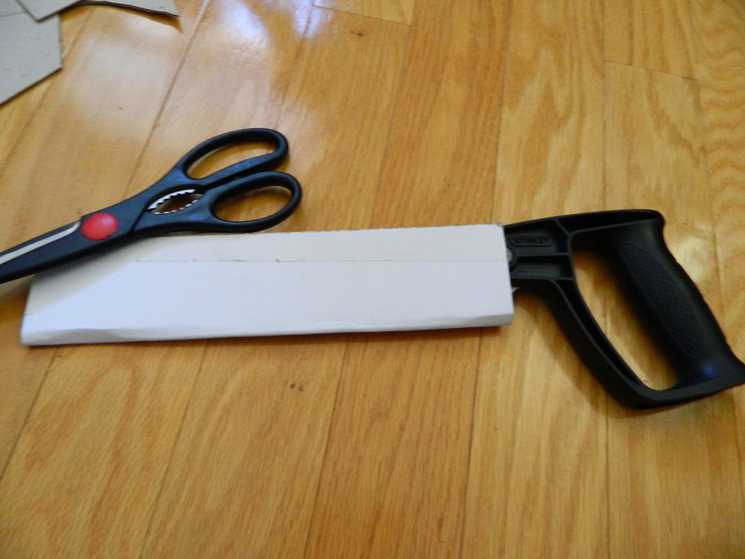 Cardboard Hand Saw Blade Guard 5 Steps Instructables