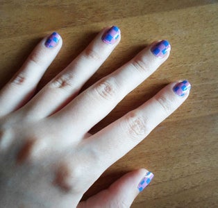 Checks Nail Art