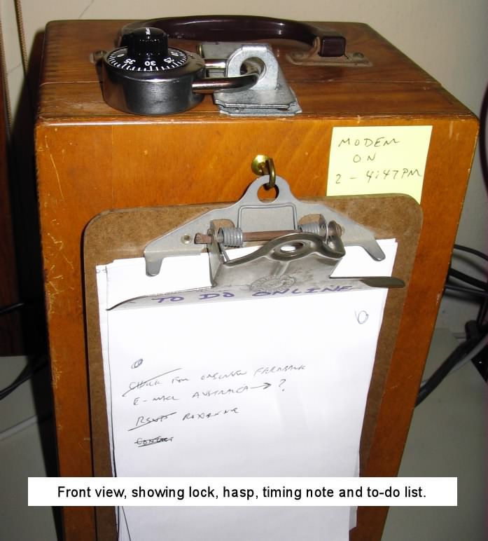 Tamper Resistant, Preset Modem Timer Controls Personal Internet Abuse