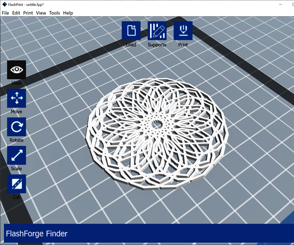 Random Mandala Generator for 3D Printing