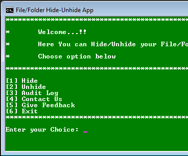 FFHide Batch Program